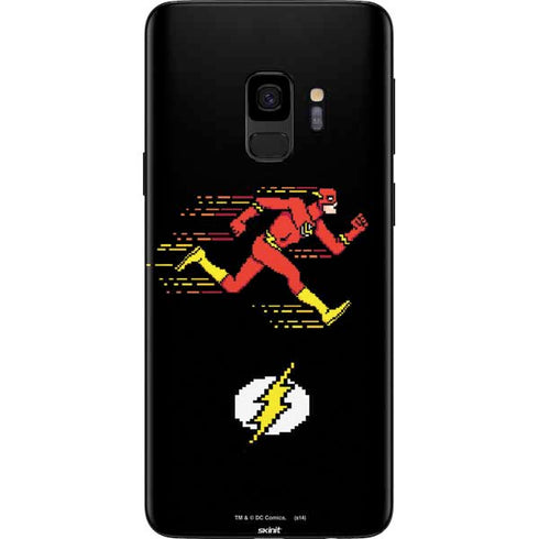 DC Comics The Flash Pixelated Running Pose Galaxy S9 Skin